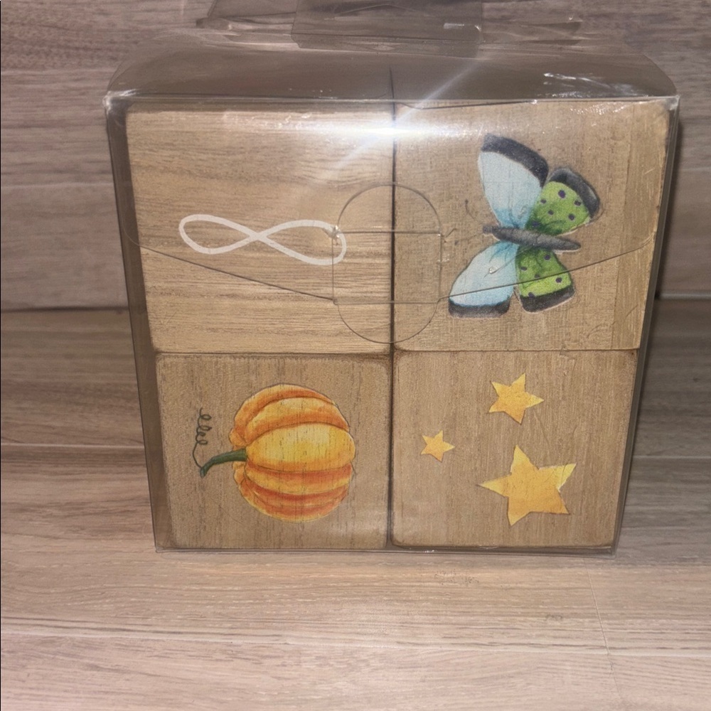 Rae Dunn baby milestone blocks